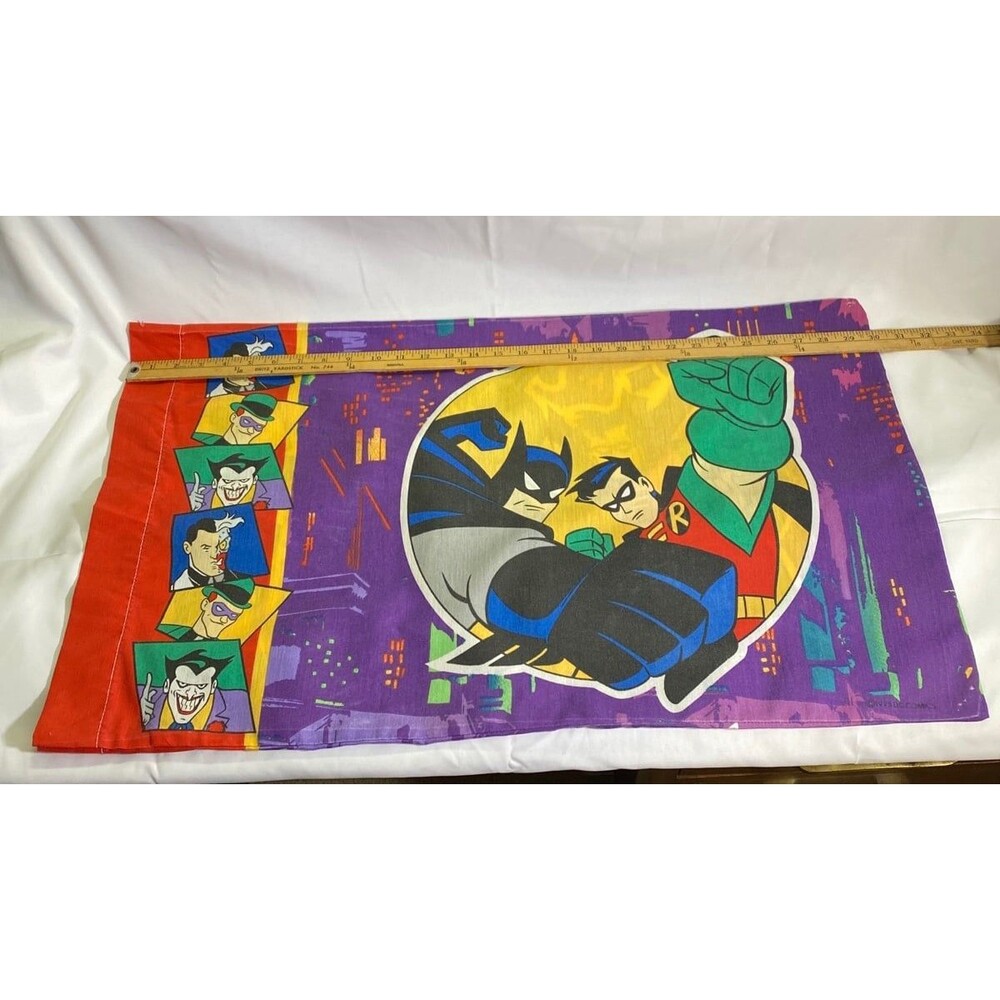 DC Comics Batman and Robin Vintage 1 Pillowcase Preowned